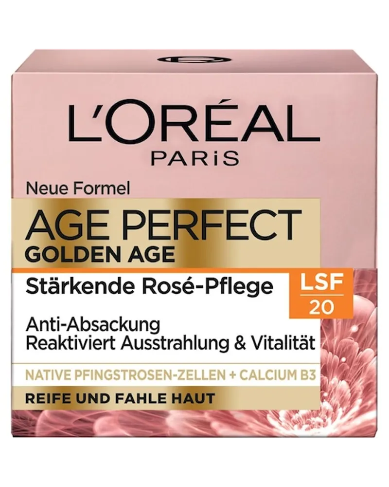 L'Oréal Gesichtspflege Tag & Nacht LSF 20Golden Age Rosé-Creme Tagespflege 
