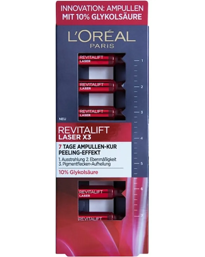 L'Oréal Gesichtspflege Seren Laser x3 7 Tage Ampullen 