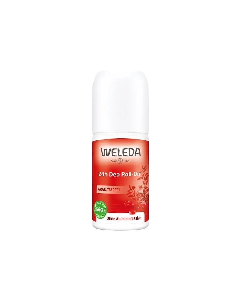 Weleda Koerperpflege Deodorants24h zuverlässiger Schutz & sinnlicher Duft ohne AluminiumsalzeGranatapfel 24h Deo Roll-On 158,20 € / 1 l 