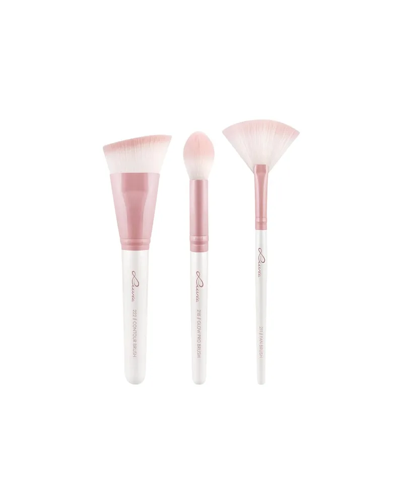 Luvia Cosmetics Luvia-Cosmetics Pinsel PinselsetPrime Vegan Candy Highlight & Contour Set Fan Brush + Glow Pro Brush + Contour Brush 24,90 