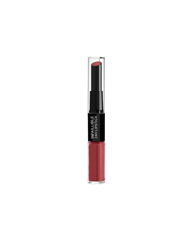 L'Oréal LOreal-Paris Lippen-Make-up LippenstiftInfallible 2-Step Lipstick 804 Metro Proof Rose 