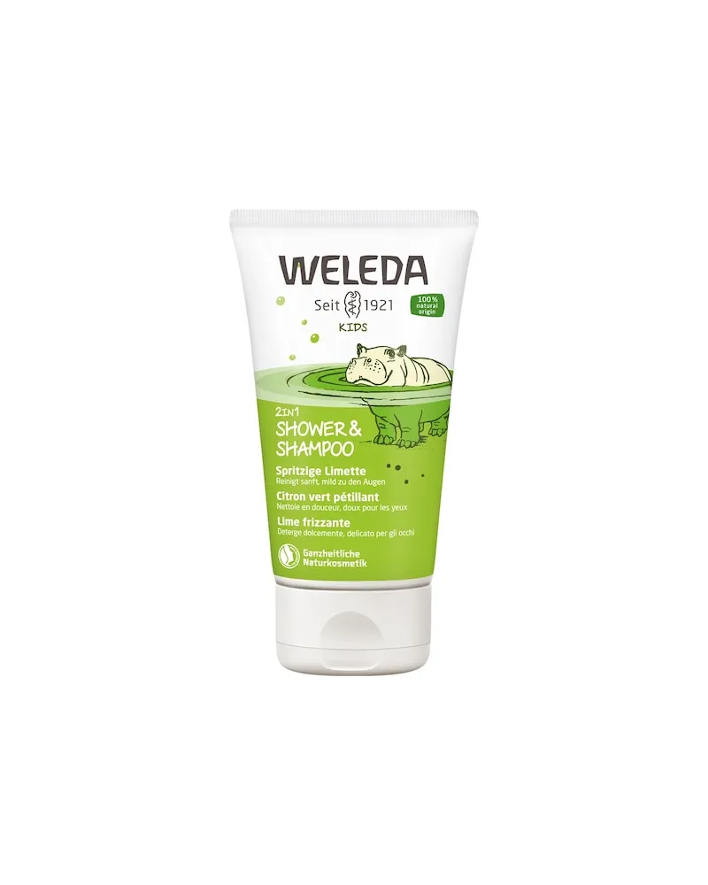Weleda Schwangerschafts-und-Babypflege Babys-KidsKids 2 in 1 Shower & Shampoo Spritzige Limette 35,73 € / 1 l 