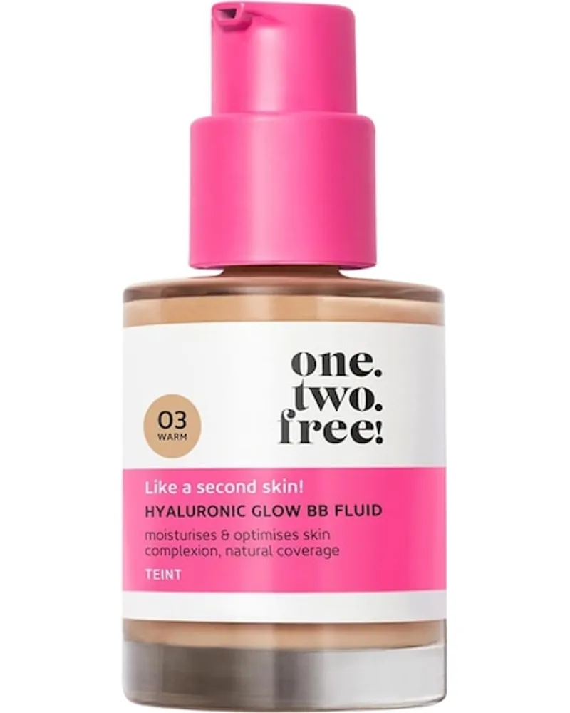 one.two.free! Make-up Teint Hyaluronic Glow BB Fluid 3 Warm 