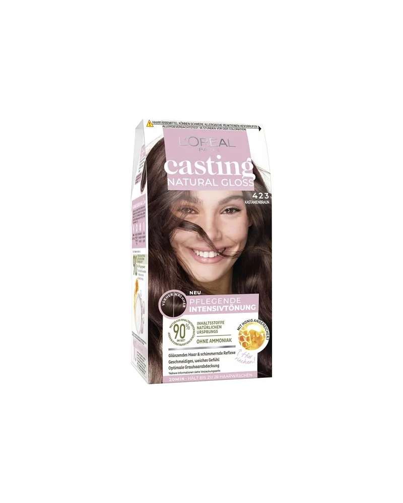 L'Oréal LOreal-Paris Haarfarbe-Collection CastingNatural Gloss Intensivtönung 423 Kastanienbraun 5,99 