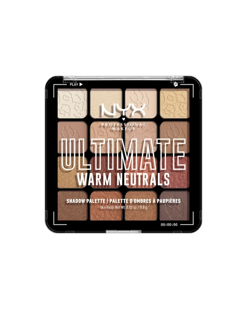 NYX Cosmetics NYX-Professional-Makeup Augen-Make-up LidschattenUltimate Shadow Palette Warm Neutrals 1.561,72 € / 1 kg 