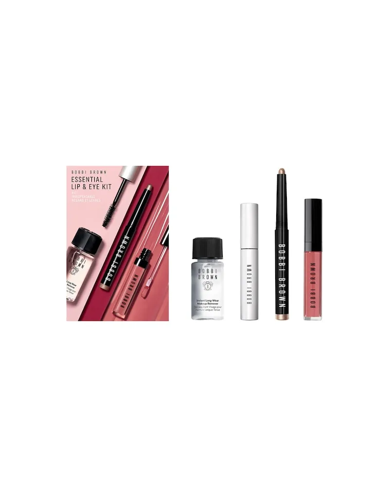 Bobbi Brown Bobbi-Brown Makeup AugenEssential Lip & Eye Kit LongWear Cream Shadow Stick in Glimmer 1,6 g + Smokey Eye Mascara 5,9 ml + Crushed Oil Infused Gloss in der Farbe New Romantic 6 ml + Instant LongWear Makeup Entferner 30 ml 85,00 