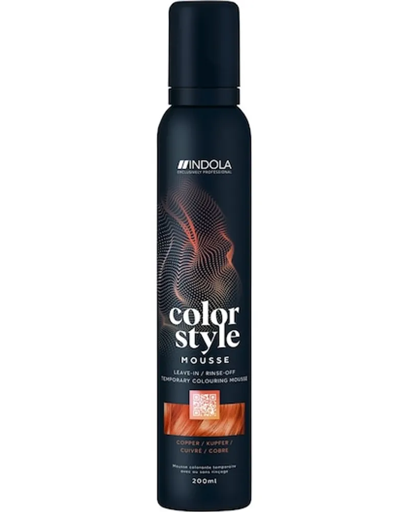 Indola Semi-permanente Haarfarbe Color Style Mousse Copper 