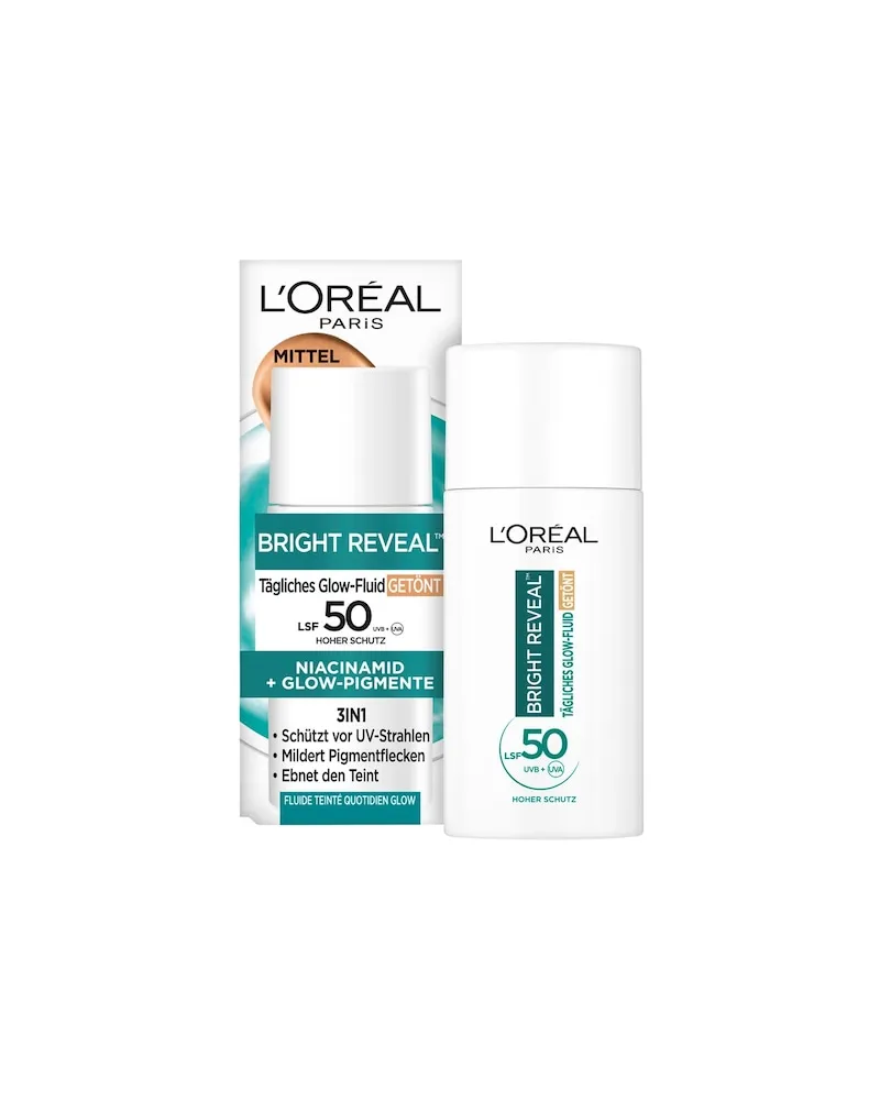 L'Oréal LOreal-Paris Gesichtspflege Tag-NachtBright Reveal Tägliches Glow-Fluid Getönt LSF 50 Mittel 319,80 € / 1 l 