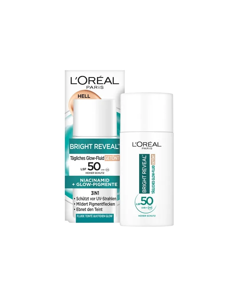 L'Oréal LOreal-Paris Gesichtspflege Tag-NachtBright Reveal Tägliches Glow-Fluid Getönt LSF 50 Mittel 319,80 € / 1 l 