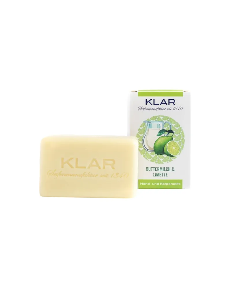 Klar Seifen Klar-Seifen Pflege Feste-SeifenButtermilch + Limettenseife 49,90 € / 1 kg 