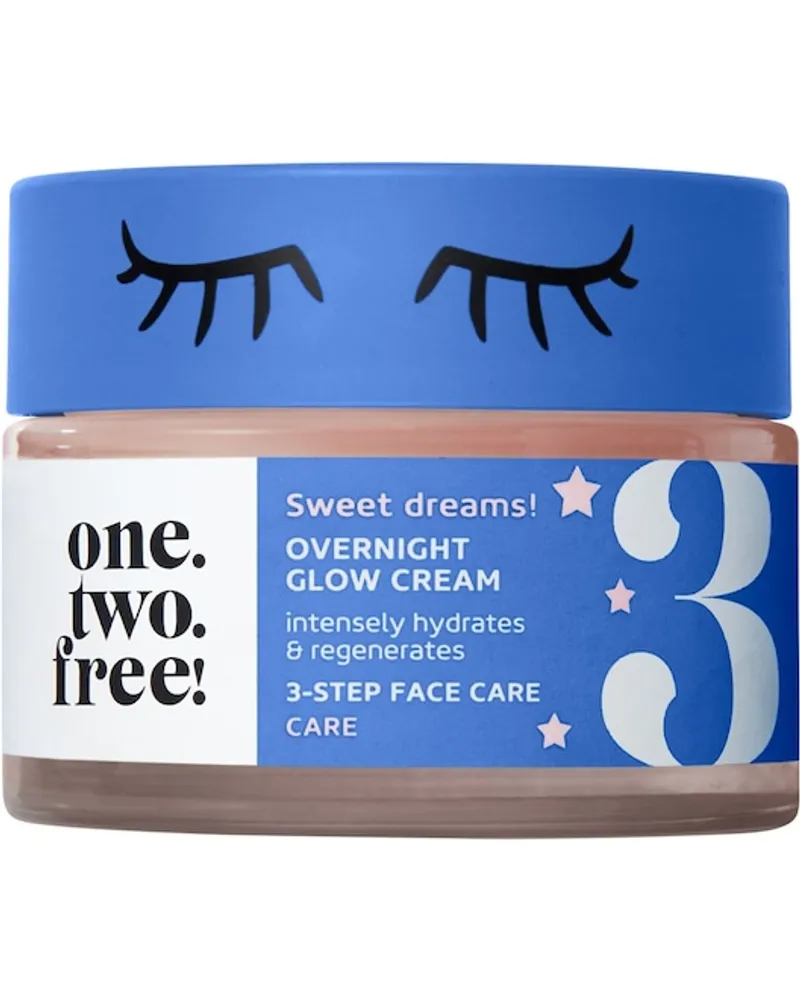 one.two.free! Pflege Gesichtspflege Overnight Glow Cream 