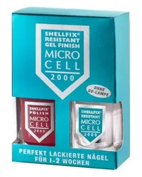 Micro Cell Pflege Nagelpflege Shellfix Resistant Gel Finish Nr. F8 Dark Purple 