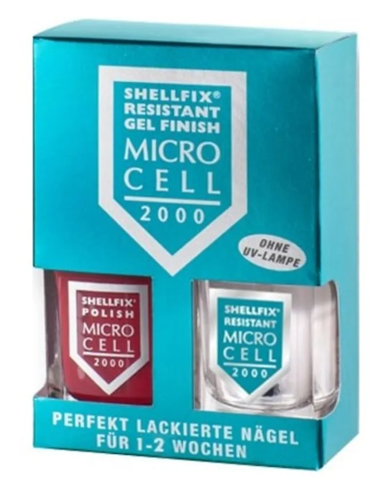 Micro Cell Pflege Nagelpflege Shellfix Resistant Gel Finish Nr. F8 Dark Purple 