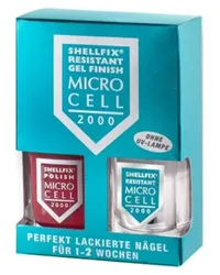 Micro Cell Pflege Nagelpflege Shellfix Resistant Gel Finish Nr. F8 Dark Purple 