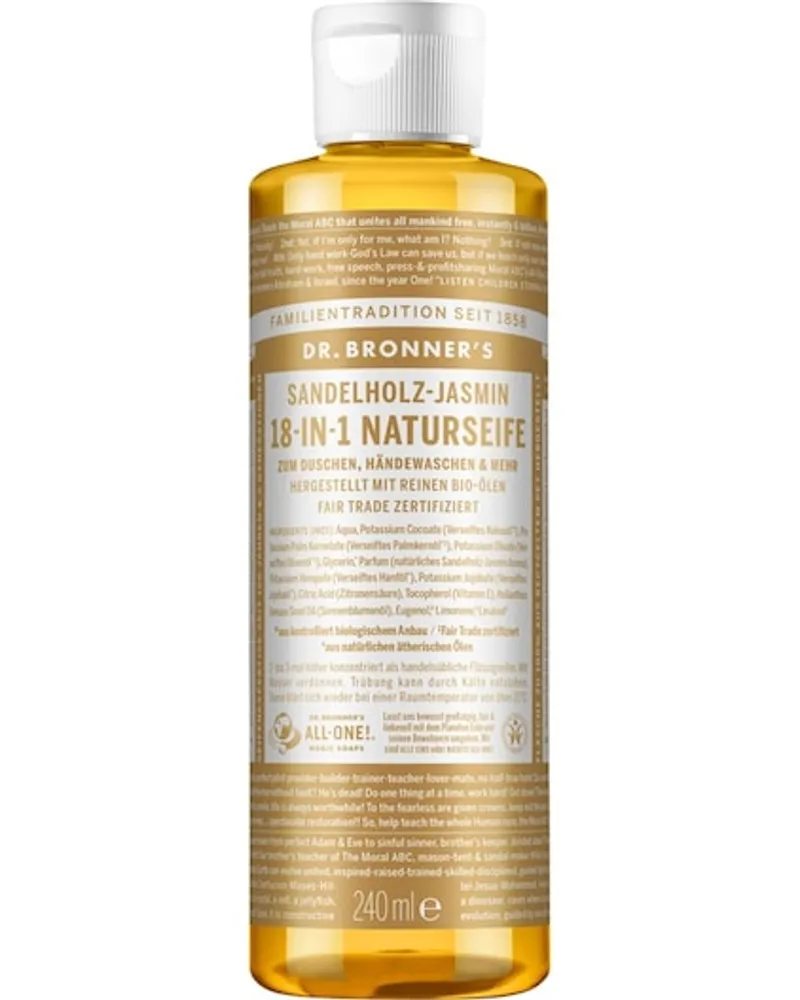 Dr. Bronner's Pflege Flüssigseifen Sandelholz-Jasmin 18-1 Naturseife 