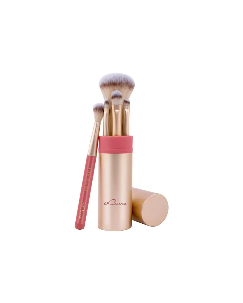 Luvia Cosmetics Luvia-Cosmetics Pinsel PinselsetTravel Set Anniversary Powder Brush + Crease Blender + Eye Shader + Lip Liner + Wing Eyeliner + Metal Brush Tube 16,90 