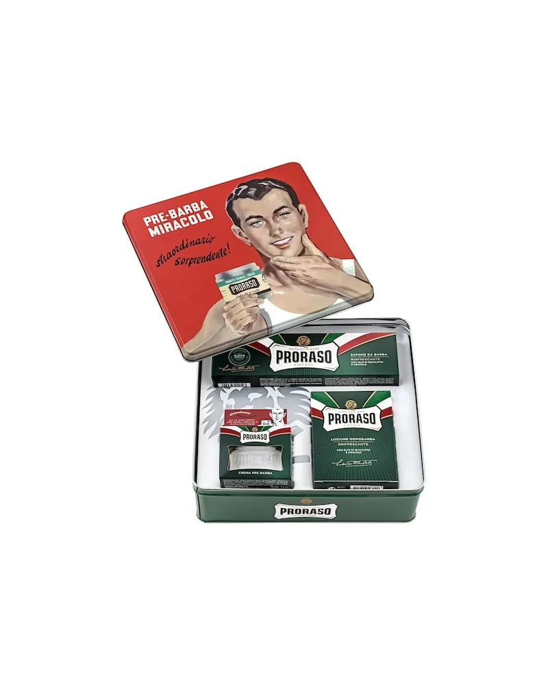 Proraso Herrenpflege RefreshVintage Rasur Set Pre-Shave Creme 100 ml + Rasiercreme 150 ml + After Shave Balsam 100 ml 23,32 