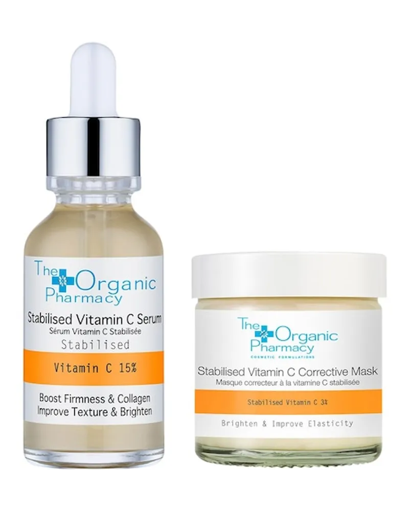 The Organic Pharmacy Pflege Gesichtspflege Geschenkset Stabilised Vitamin C Serum 15 % 30 ml + Stabilised Vitamin C Corrective Mask 3 % 60 ml 