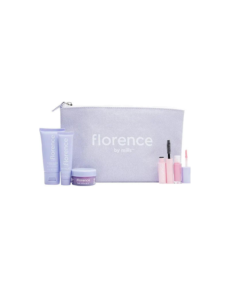 Florence By Mills florence-by-mills Skincare MoisturizeAva's Mini Kit 2.0 Up a Notch Volumizing Mascara Deluxe + Clean Magic Mini Cleanser 30 ml + Dreamy Dew Mini Moisturizer 15 ml + Get Glossed Mini Lip Gloss 4 ml + Mind Glowing Mini Peel off Mask 15 ml 39,99 