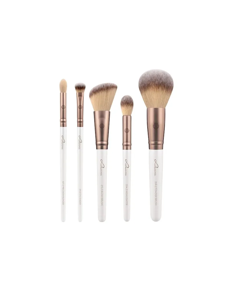 Luvia Cosmetics Luvia-Cosmetics Pinsel GesichtspinselPrime Vegan Coffee Blush Brush + Higlighter Brush + Powder Brush + Precision Blender + Eye Shader 34,15 
