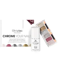 alessandro Nägel Striplac Peel Or Soak Sets Chrome Set Chrome Palette + Top Coat Chrome 8 ml + 1x Kosmetiktasche Chrome 