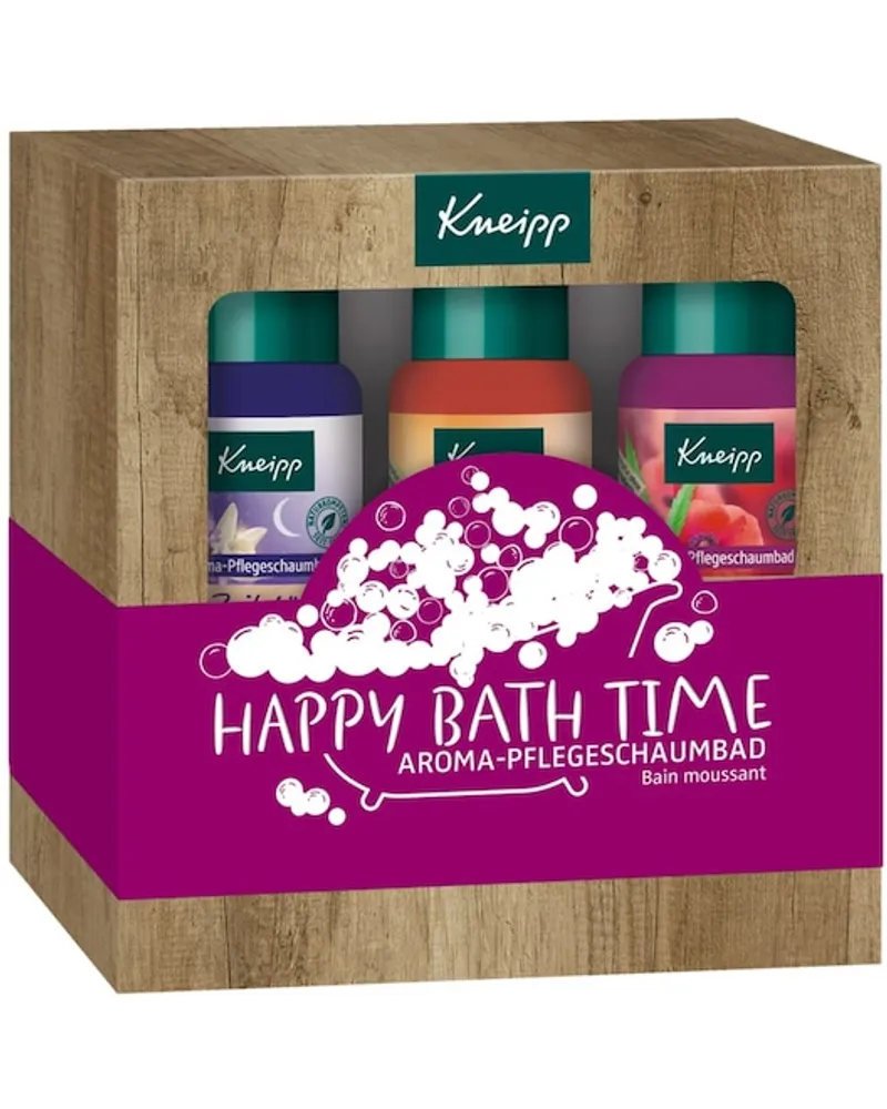 Kneipp Badezusatz Schaum- & Cremebäder Geschenkset Aroma-Pflegeschaumbad Gute Laune 20 ml + Aroma-Pflegeschaumbad Glückliche Auszeit 20 ml + Aroma Pflegeschaumbad Zeit für Träume 20 ml 