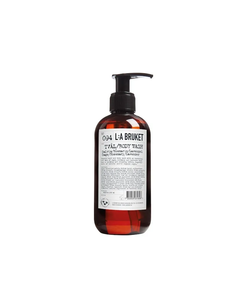 L:A Bruket LA-BRUKET Koerperpflege Reinigung094 Hand & Body Wash Sage/Rosemary/Lavender 71,56 € / 1 l 