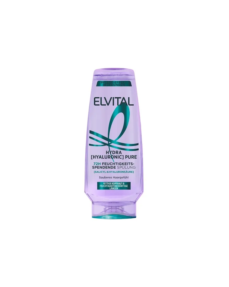 L'Oréal LOreal-Paris Haarpflege-Collection Elvital-Hydra-Hyaluronic-Pure72H Feuchtigkeitsspendende Spülung 17,96 € / 1 l 