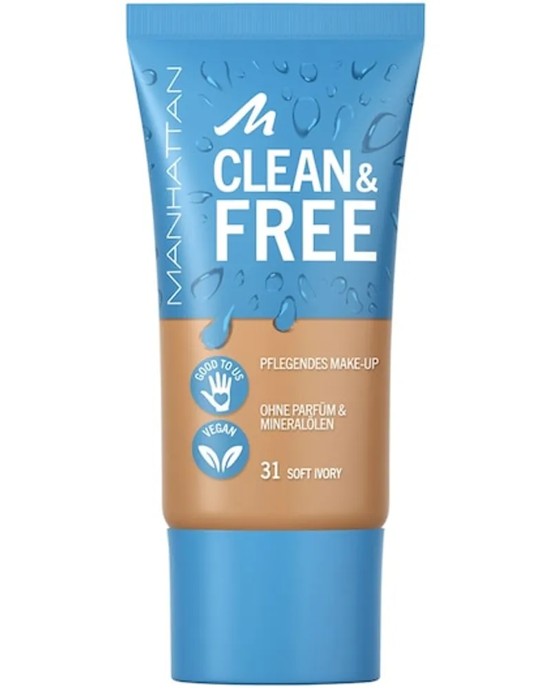 Manhattan Make-up Gesicht Clean & Free Pflegendes Make-up 46 Soft Chocolate 