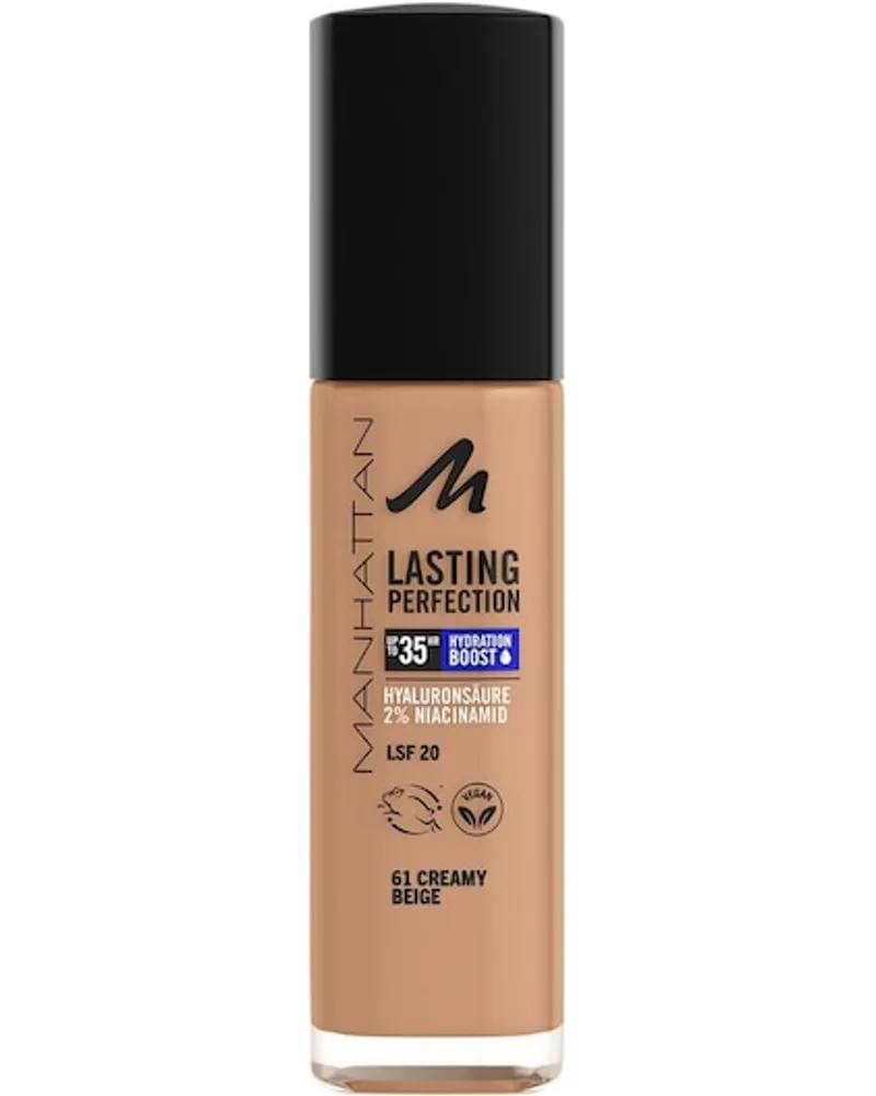 Manhattan Make-up Gesicht Lasting Perfection up to 35h Foundation 61 Creamy Beige 