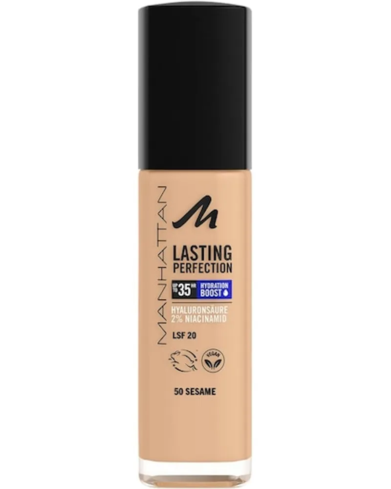 Manhattan Make-up Gesicht Lasting Perfection up to 35h Foundation 61 Creamy Beige 