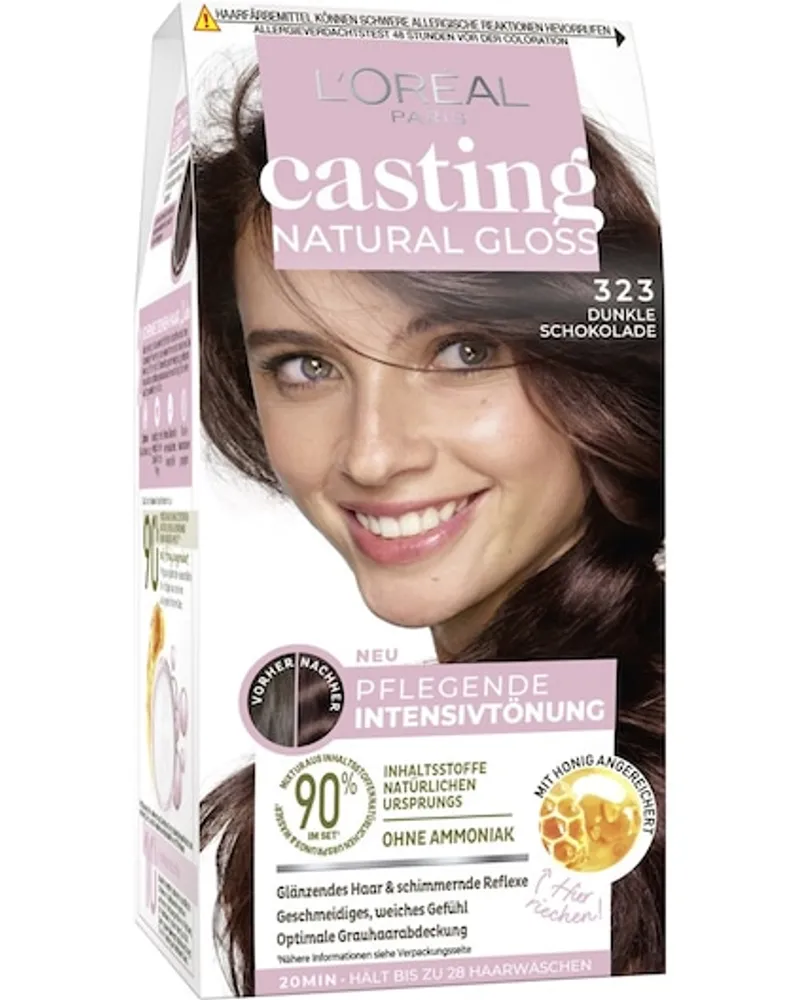 L'Oréal Haarfarbe Collection Casting Natural Gloss Intensivtönung 523 Haselnuss Hellbraun 