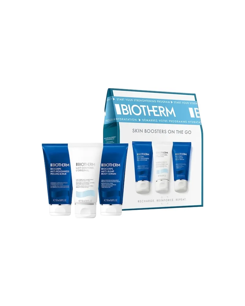 Biotherm Koerperpflege BiocorpsBiocorps Body Scrub Trio Set Lait Corporel 50 ml + Biocorps Anti-Bump Body Serum 50 ml + Biocorps Anti-Roughness Peeling Scrub 50 ml 16,01 