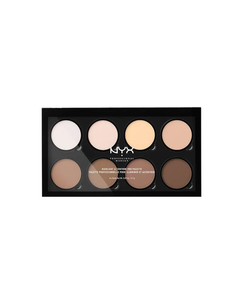 NYX Cosmetics NYX-Professional-Makeup Gesichts-Make-up HighlighterHighlight & Contour Pro Palette 971,76 € / 1 kg 