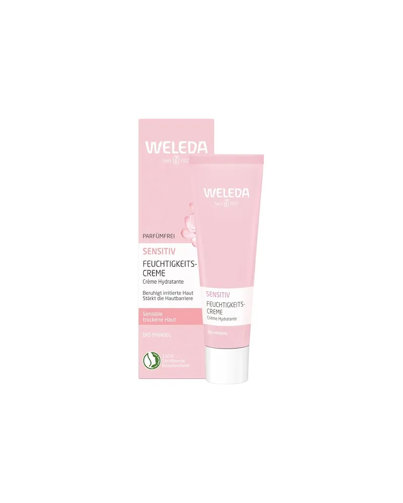 Weleda Gesichtspflege TagespflegeParfümfrei mit Bio-Mandelöl für sensible, trockene HautSensitiv Feuchtigkeitscreme Mandel 418,67 € / 1 l 