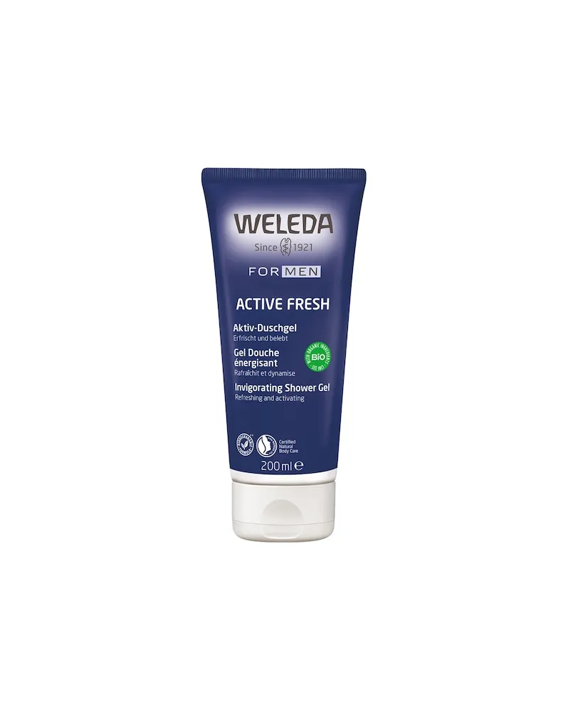 Weleda Herrenpflege DuschgelBelebt durch erfrischend-herben & maskulinen DuftFor Men Active Fresh 3in1 Shower Gel 31,30 € / 1 l 