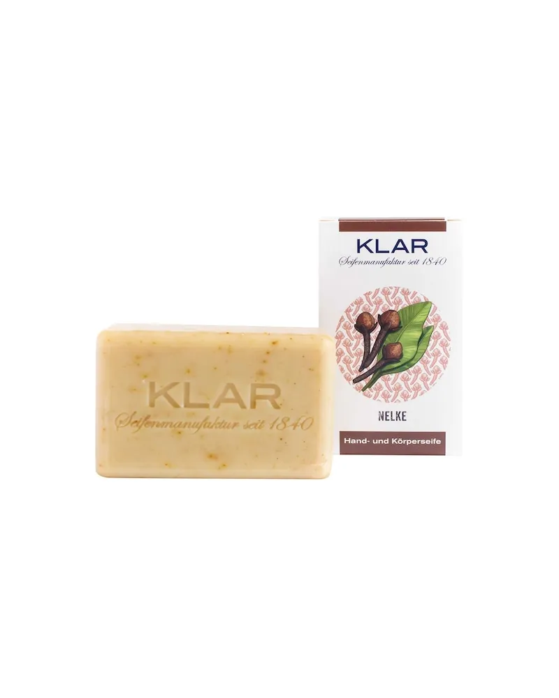 Klar Seifen Klar-Seifen Pflege Feste-SeifenHand- und Körperseife Nelke 49,90 € / 1 kg 