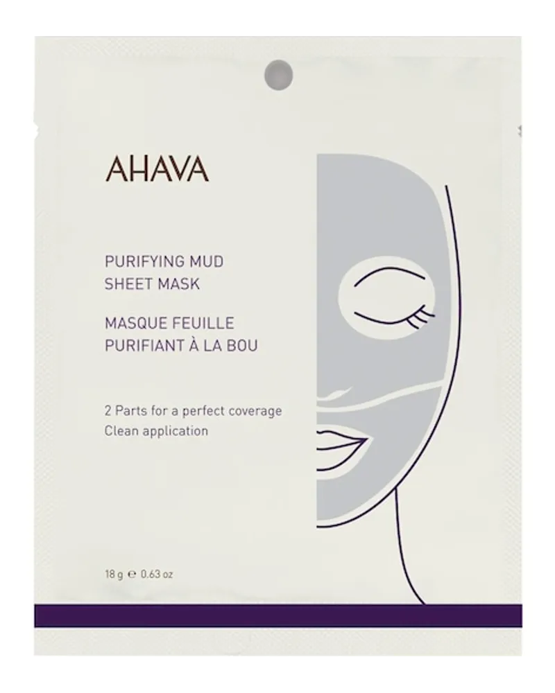 Ahava Gesichtspflege Time To Clear Purifying Mud Sheet Mask 