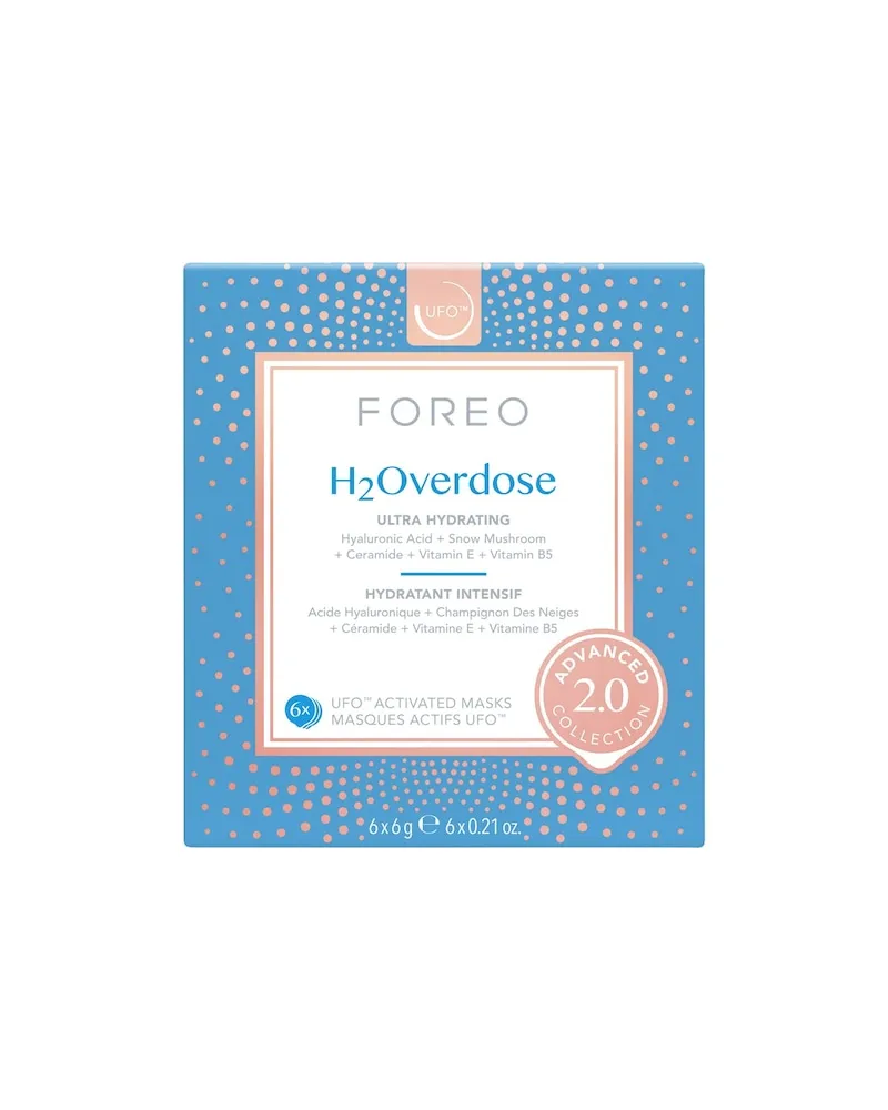 FOREO Gesichtspflege MaskenbehandlungH2Overdose 2.0UFO Maskenpads 