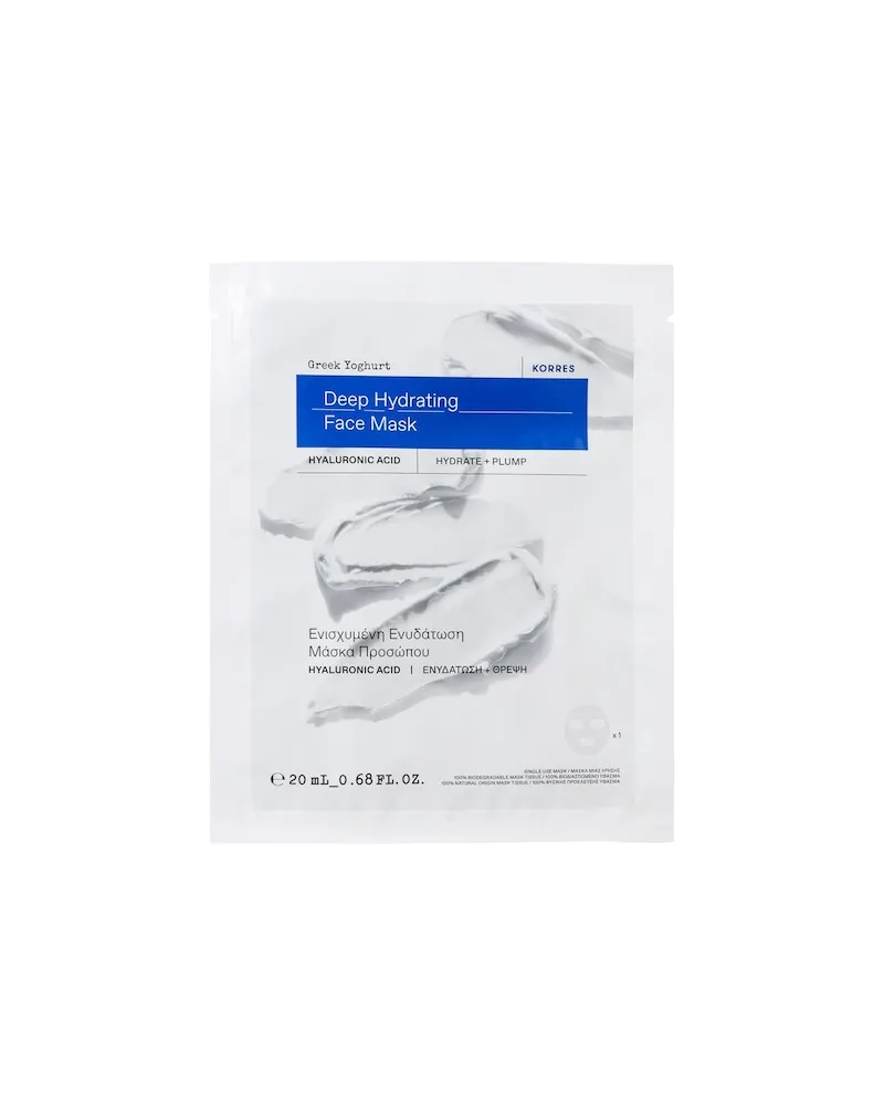 Korres Gesichtspflege Greek-YoghurtIntensiv feuchtigkeitsspendende Tuchmaske 358,00 € / 1 l 