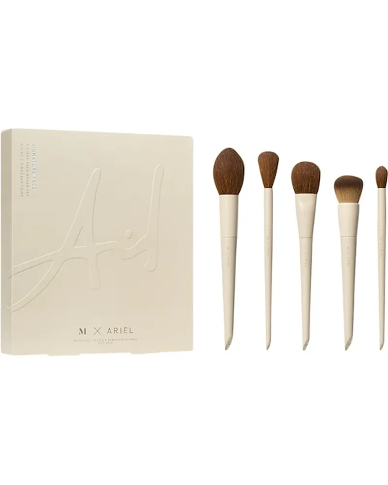 MORPHE Pinsel Gesichtspinsel-Sets M X ArielSignature 5-Piece Face Brush Set Setting & Bronzing Brush + Cream Contour Brush + Foundation Brush + Precision Setting Brush + Blush Brush 