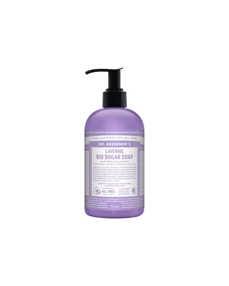 Dr. Bronner's Dr-Bronners Pflege FluessigseifenLavendel Bio Sugar Soap 48,25 € / 1 l 