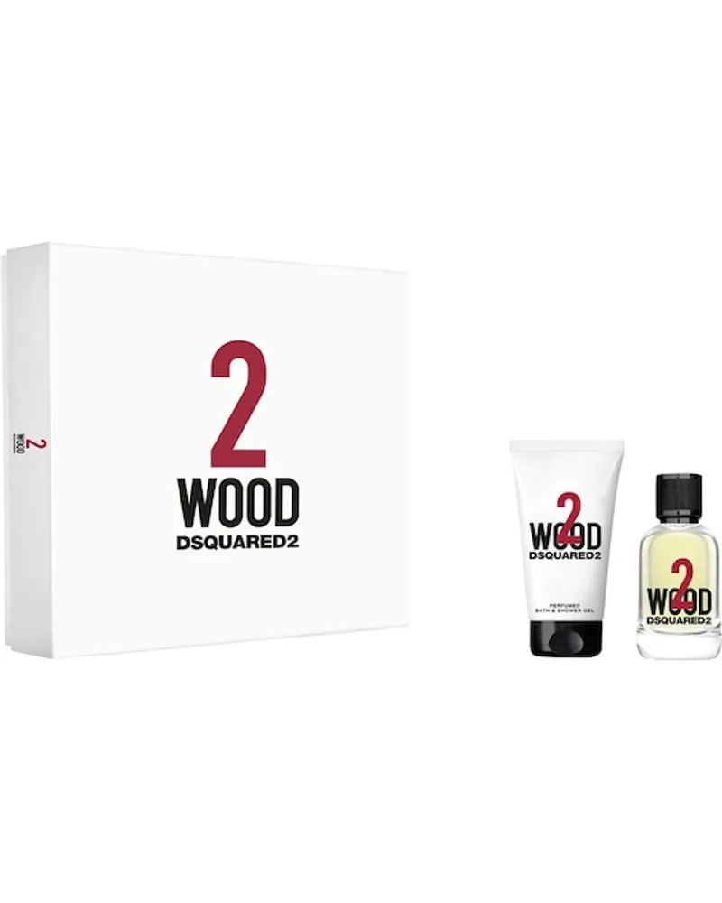Dsquared2 Unisexdüfte 2 Wood Geschenkset Eau de Toilette Spray 30 ml + Shower Gel 50 ml 
