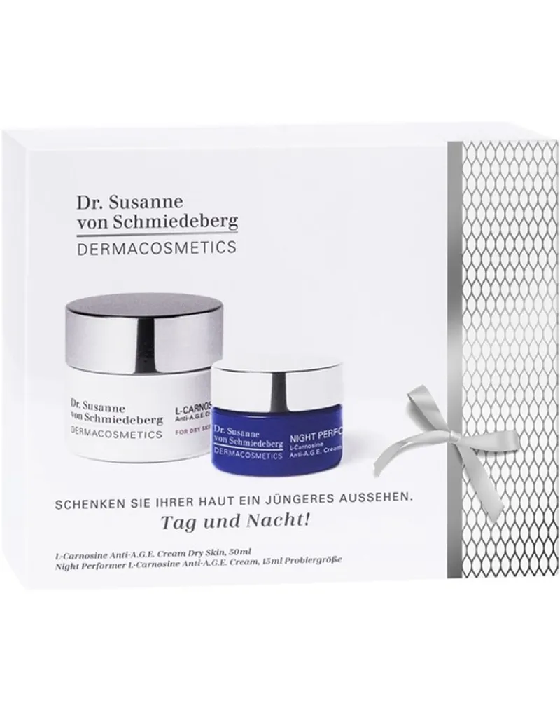 Dr. Susanne von Schmiedeberg Gesichtspflege Gesichtscremes Geschenkset L-Carnosine Anti-A.G.E. Cream for dry skin 50 ml + Night Performer L-Carnosine Anti-A.G.E. Cream 15 ml 