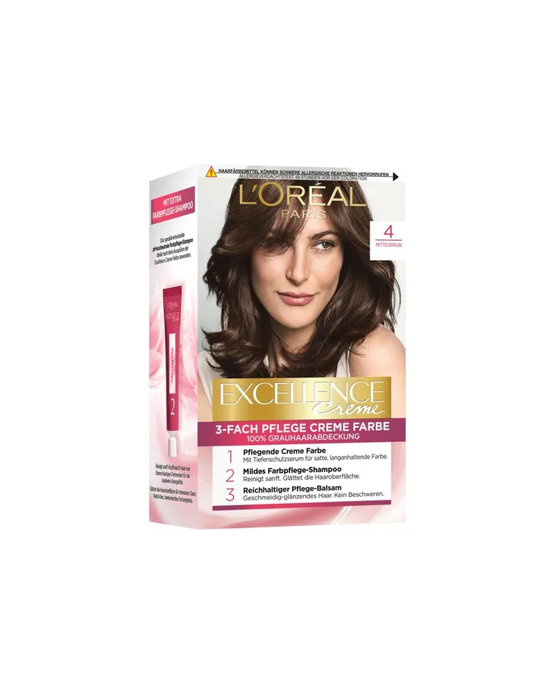 L'Oréal LOreal-Paris Haarfarbe-Collection Excellence-Creme3-Fach Pflege Creme Farbe 10 Lichtblond 6,99 