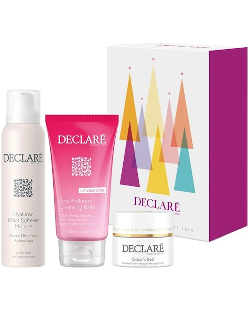 Declaré Pflege Hydro Balance Geschenkset Gesichtsserum 150 ml + Gesichtscream 50 ml + Reinigungsbalsam 150 ml 