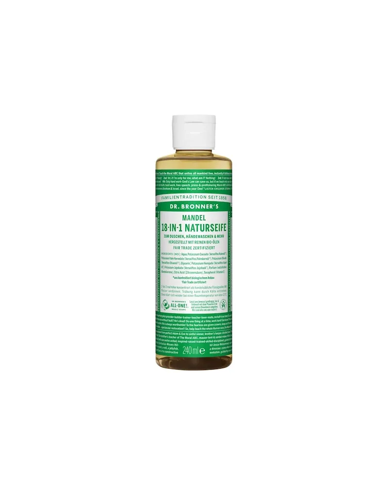 Dr. Bronner's Dr-Bronners Pflege FluessigseifenMandel 18-in-1 Naturseife 30,22 € / 1 l 