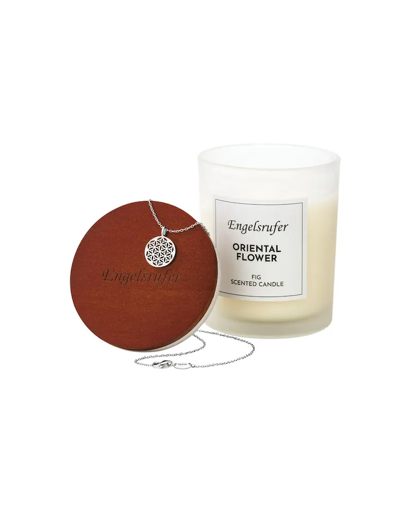 Engelsrufer Raumduefte DuftkerzenSchmuckkerze Oriental Flower mit Kette Lebensblume 287,60 € / 1 kg 