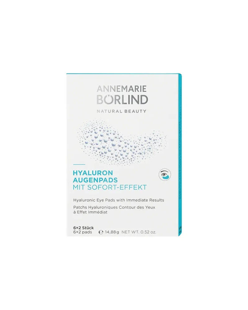 Annemarie Börlind ANNEMARIE-BOeRLIND Gesichtspflege AUGE-LIPPEHyaluron Augenpads mit Sofort-Effekt 6 x 2 Pads 1.195,56 € / 1 kg 