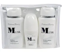 Damendüfte Musk Geschenkset Hand & Bodylotion 150 ml + Body & Shower Gel 150 ml + Deo Roll-On 50 ml
